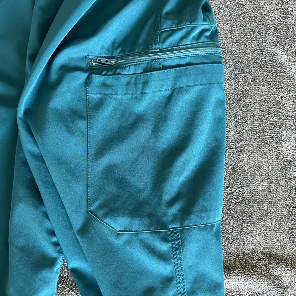 Carhartt Force® Men’s Caribbean Blue Stretch Scrub Bottoms, Medium, C155106 - Picture 9 of 13